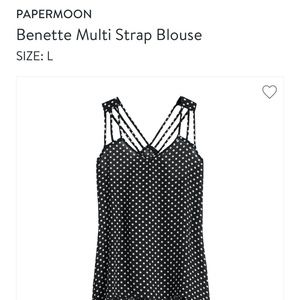 Papermoon-Benette Multi Strap Blouse